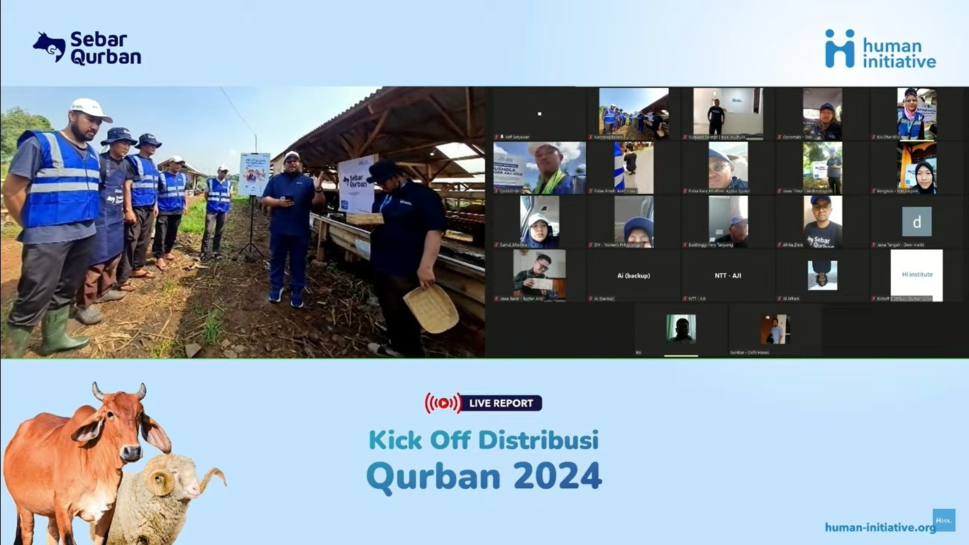Human Initiative Distribusikan Daging Kurban 2024 Serentak Seluruh Indonesia hingga Afrika