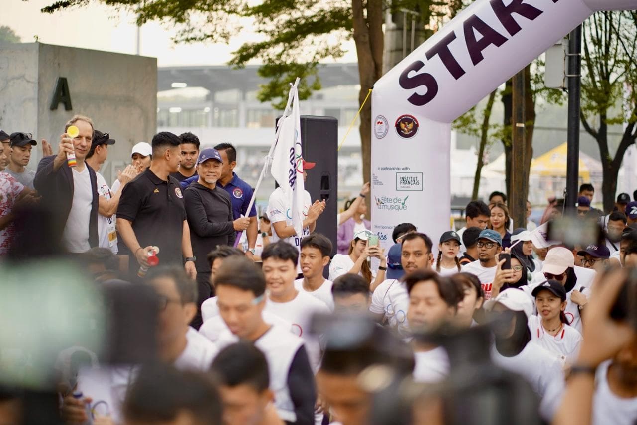 Buka Olympic Day Fun Run, Zulhas Ingatkan Pentingnya Jaga Semangat Juang dan Sportivitas