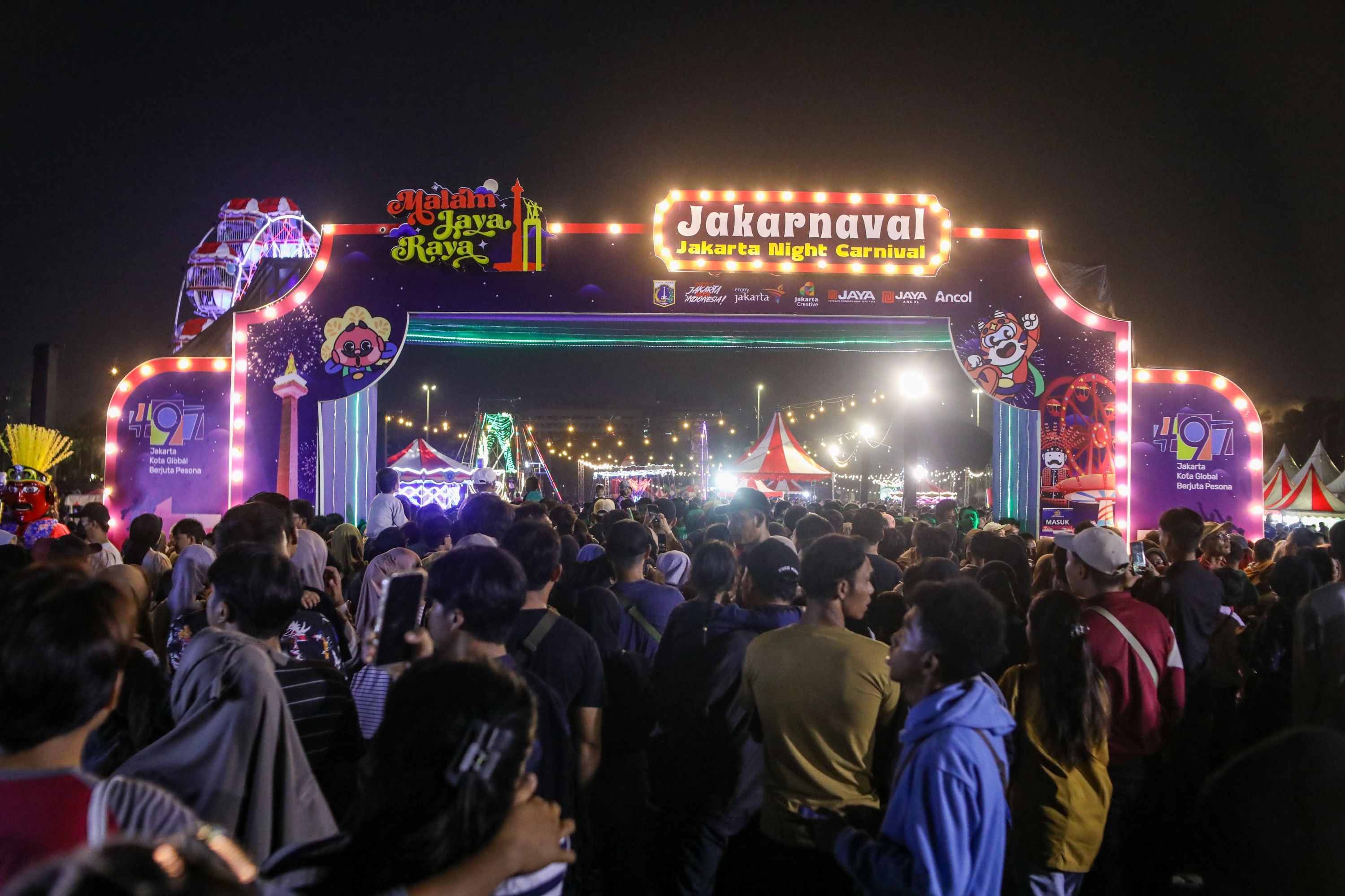 Perayaan HUT ke-497 Jakarta di Monas Hasilkan 35 Ton Sampah