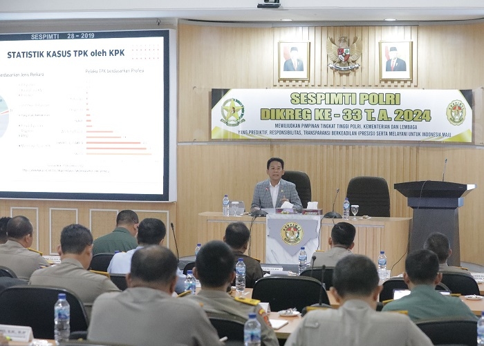 KPK Berbagi Strategi Penanggulangan Korupsi dengan Peserta Sespimti Polri