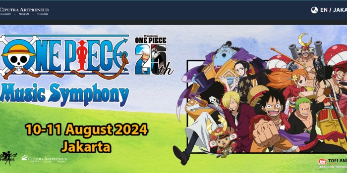 Digelar di Seluruh Dunia! Ini Link Beli dan Harga Tiket Konser Orkestra One Piece Jakarta 2024
