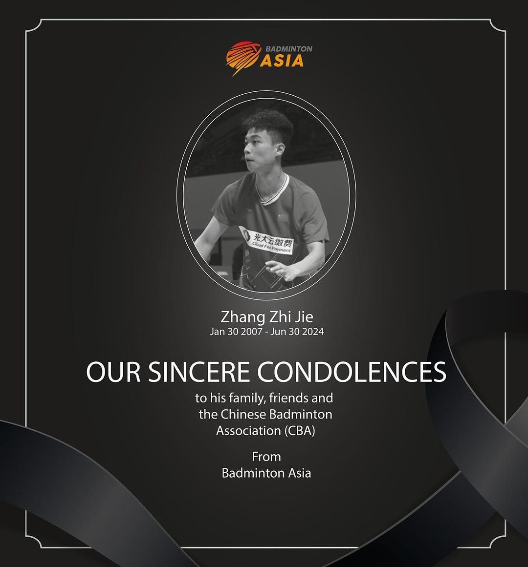 Kronologi Atlet Bulu Tangkis China Zhang Zhi Ji Meninggal Dunia saat Pertandingan BAJC 2024