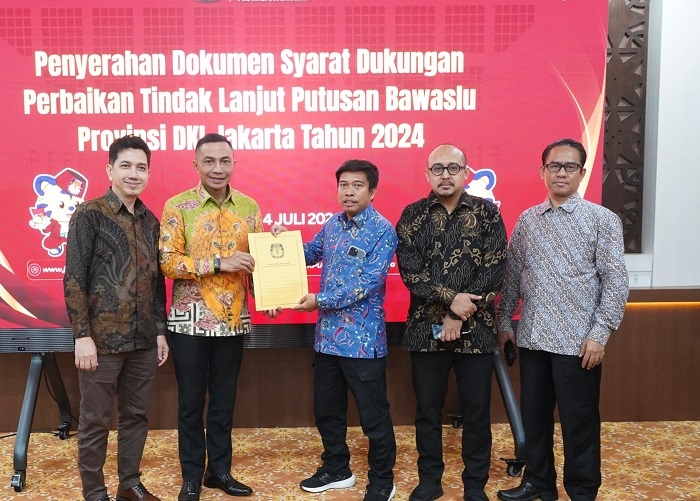 KPU DKI Jakarta Terima Perbaikan Dokumen Persyaratan Pasangan Dharma Pongrekun-Kun Wardana
