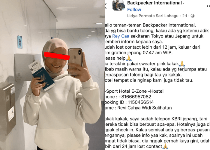 Terungkap! Revi Cahya Ditangkap Imigrasi Jepang Atas Dugaan Kurir Narkoba, Sempat Dilaporkan Hilang Secara Misterius