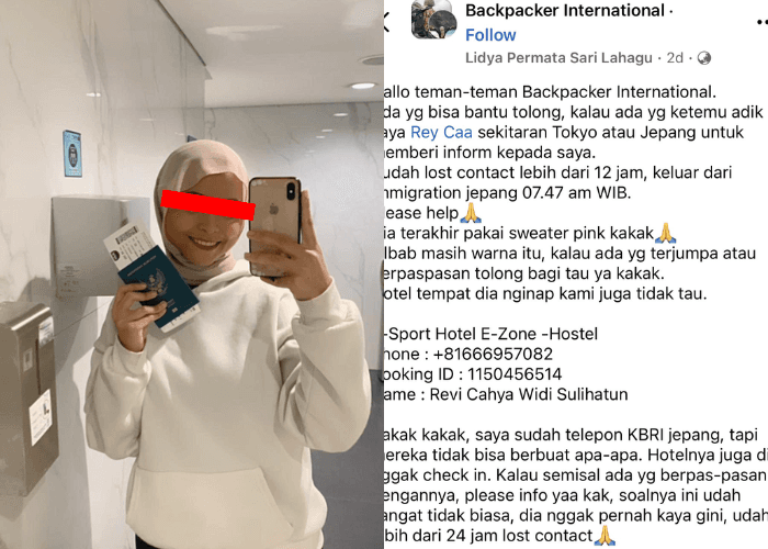 Terungkap! Revi Cahya Ditangkap Imigrasi Jepang Atas Dugaan Kurir Narkoba, Sempat Dilaporkan Hilang Secara Misterius