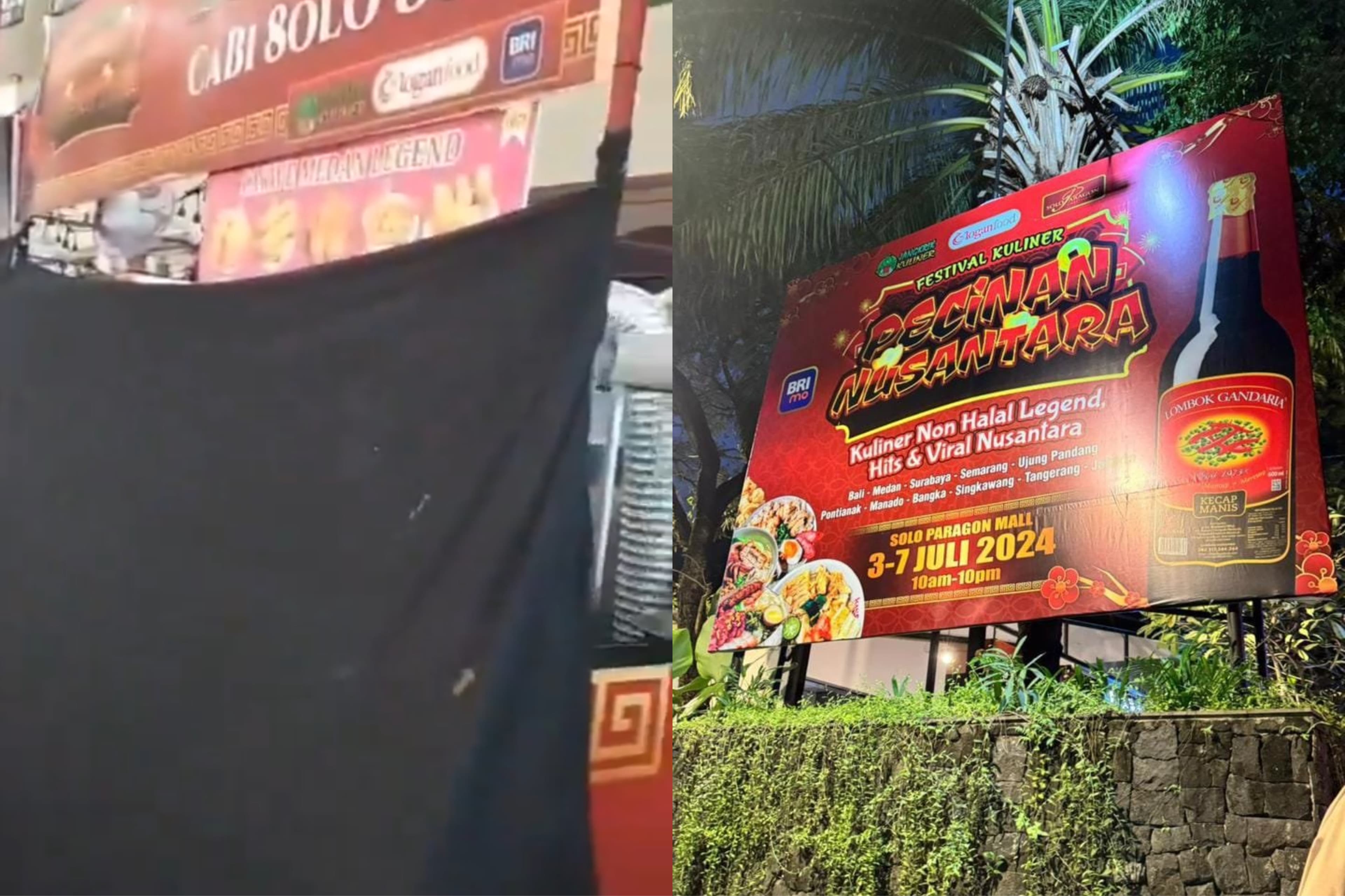 Viral Kronologi Festival Kuliner Pecinan Non-Halal di Solo yang Digeruduk Ormas, Kini Kembali Dibuka dengan Toko Ditutupi Kain Hitam