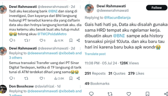 VIRAL Data Seorang Pelamar Kerja Diduga Dipakai HRD Untuk Pinjol Hingga Rp10 Juta, Begini Kronologinya