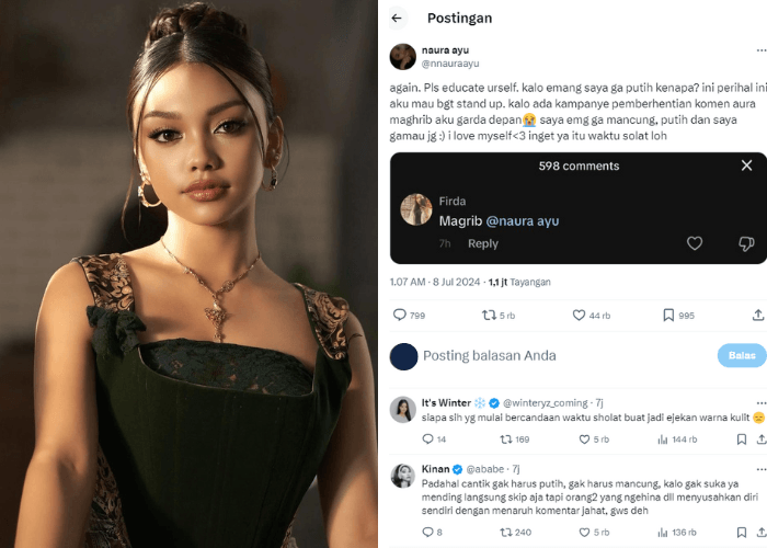 Naura Ayu Sentil Netizen yang Beri Julukan Aura Magrib: Tolong Edukasi Diri Sendiri!