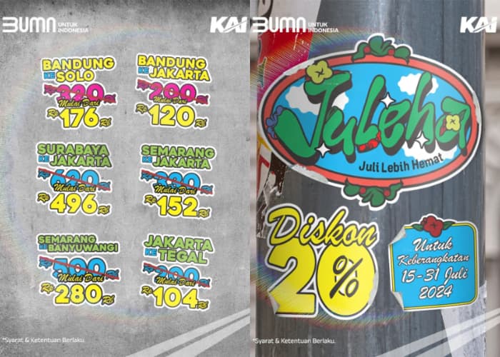 Daftar KAI Diskon 20 Persen Juli 2024, Tersedia Kelas Ekonomi hingga Eksekutif