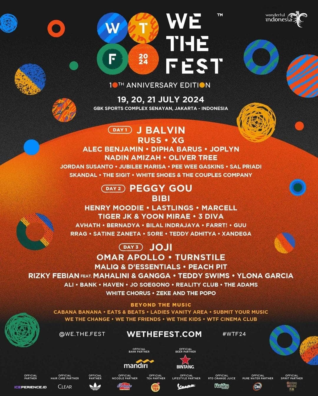 Satu Minggu Lagi, We The Fest Hadirkan Joji hingga Mahalini