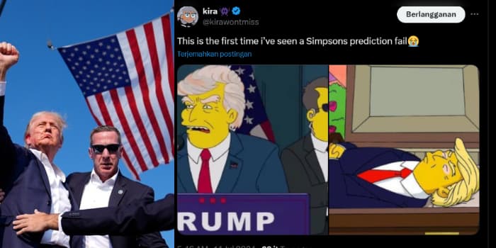 VIRAL Trump Patahkan Ramalan The Simpsons, Berhasil Selamat dari Tembakan Saat Kampanye Pemilu AS