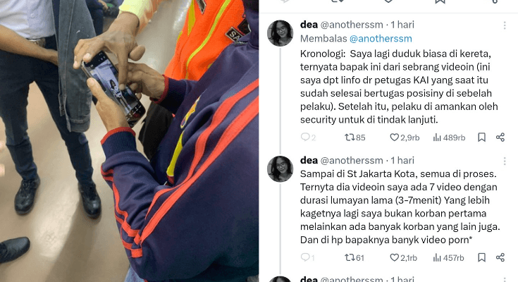 Jurnalis Perempuan Direkam Diam-diam di KRL, Pelaku Bisa Kena Pidana