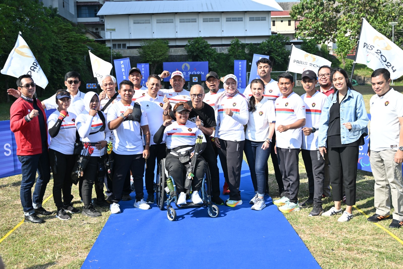 Paralimpiade Paris: Kunjungi Latihan Panahan, CdM Minta Atlet tak Canggung di Pertandingan