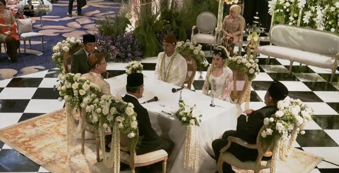 Presiden Joko Widodo Jadi Saksi Nikah di Pernikahan Thariq Halilintar dan Aaliyah Massaid