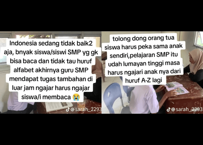 Viral Guru Keluhkan Banyak Siswa SMP yang Belum Mampu Membaca: Indonesia Sedang Tidak Baik-baik Saja...