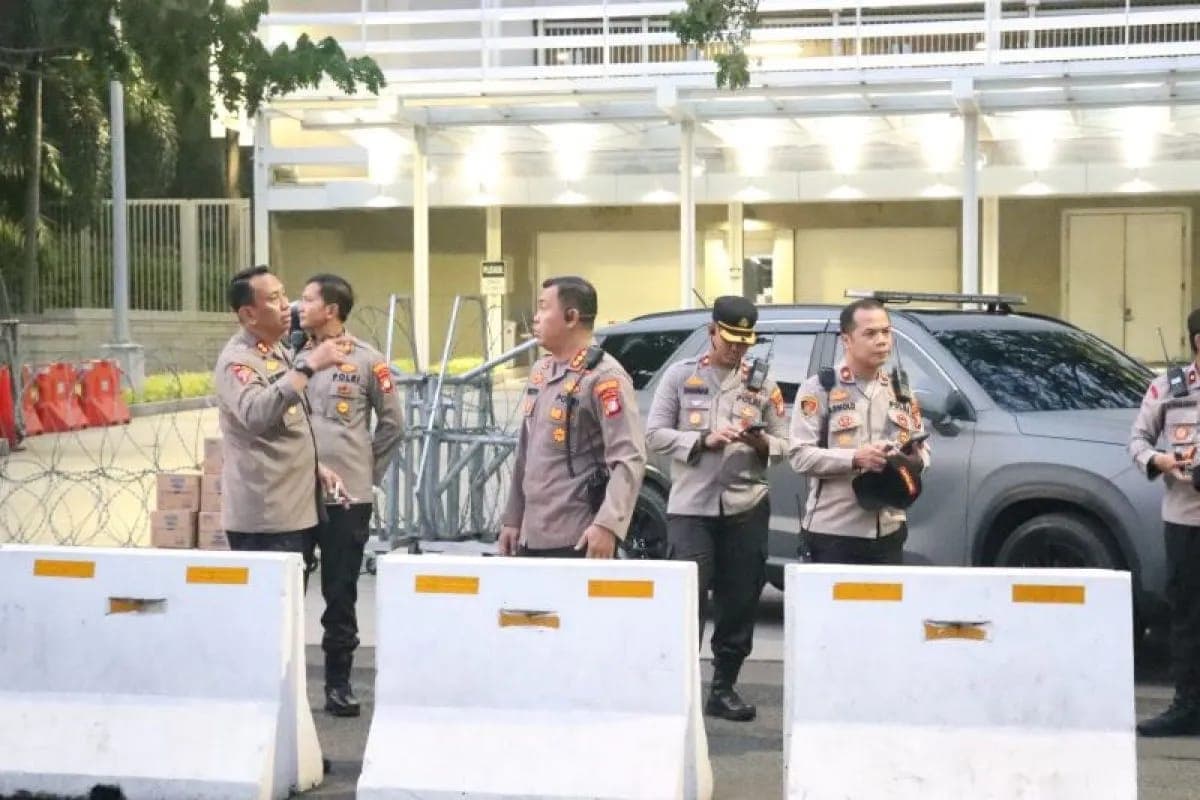 Polisi Kerahkan 1.309 Personel Gabungan Amankan Aksi Bela Palestina di Kedubes AS