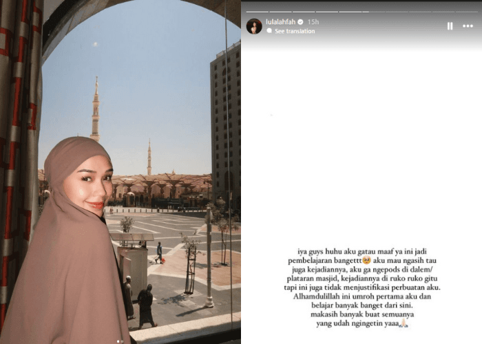 Selebgram Lula Lahfah Diteriaki Haram Saat Ibadah di Tanah Suci, Kenapa?