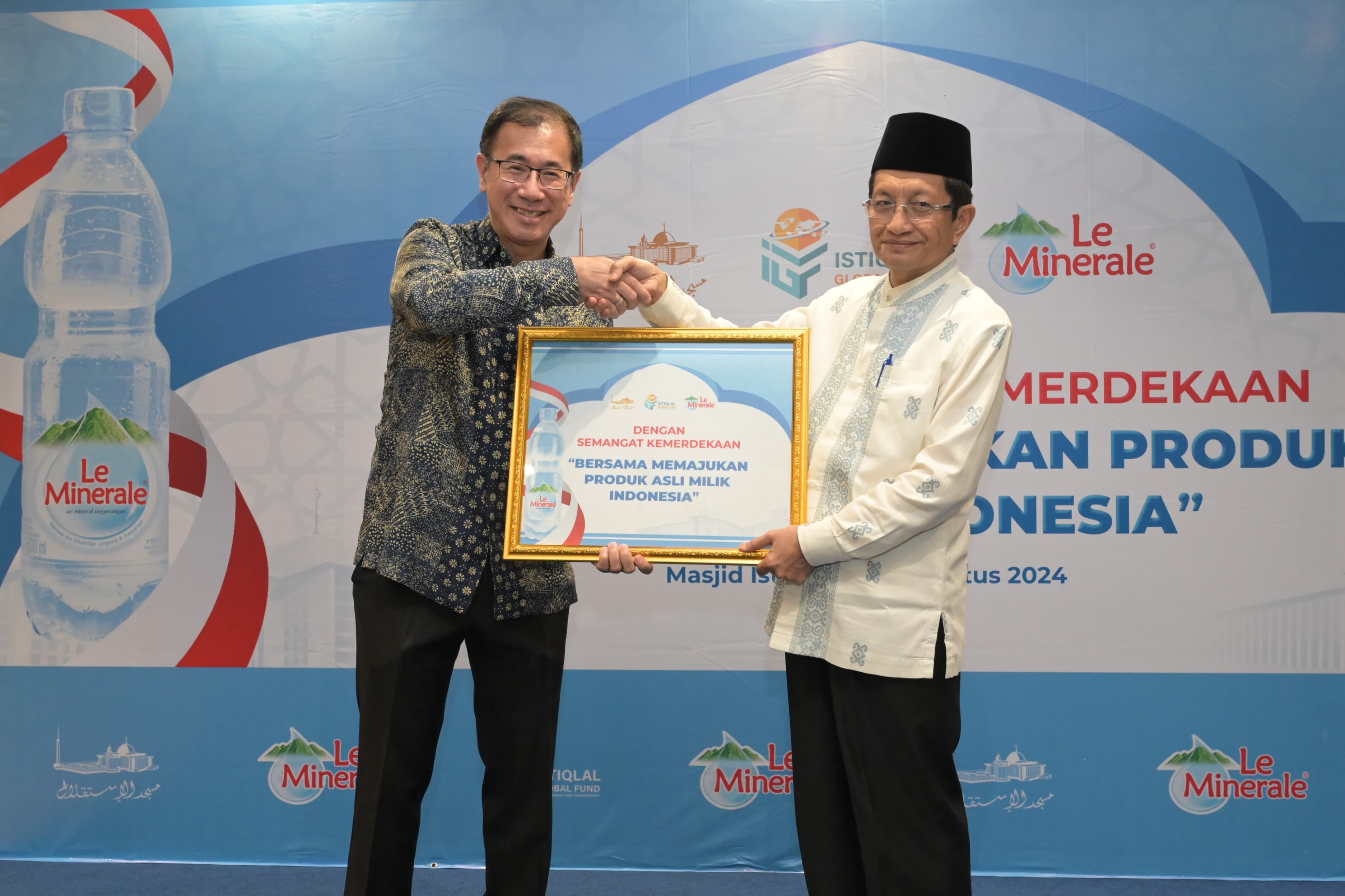 Masjid Istiqlal Gandeng Le Minerale Dukung Kemajuan Produk Asli Indonesia
