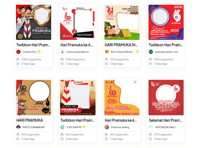 15 Twibbon Hari Pramuka 2024 yang Keren dan Gratis, Cek Link di Sini