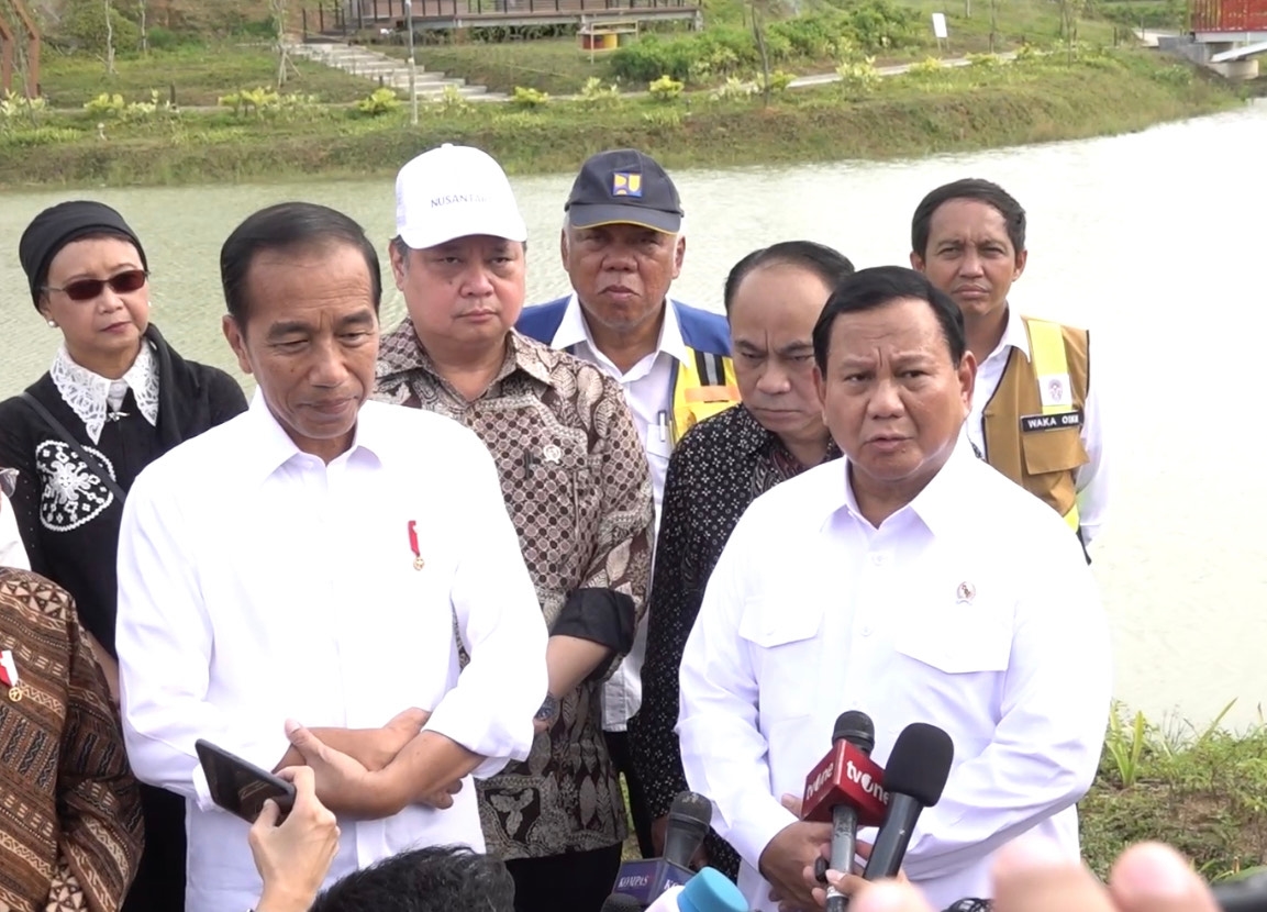 Di Hadapan Jokowi, Prabowo Janji Lanjutkan Proyek IKN Meski Berat