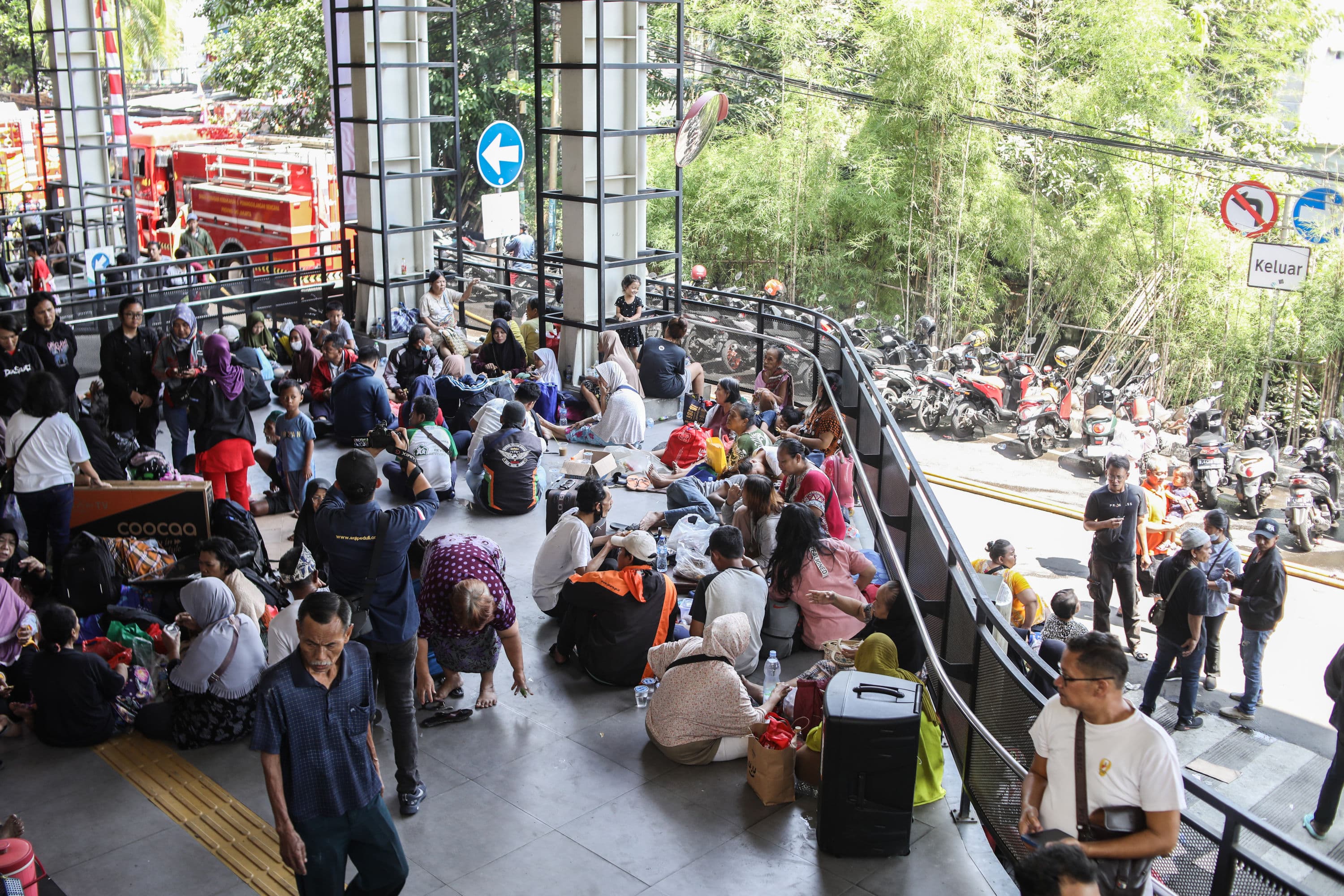 Rusun Pasar Rumput Jadi Lokasi Pengungsian Sementara bagi Penyintas Kebakaran Manggarai