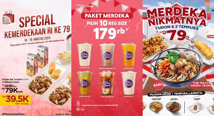 10 Daftar Promo Makanan Spesial Hari Kemerdekaan 17 Agustus 2024, Saatnya Berburu Diskon Besar!