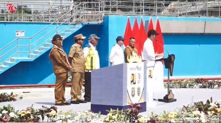 Jokowi Resmikan Sistem Penyediaan Air Minum di Lampung: Lebih Bersih dari Air Kemasan