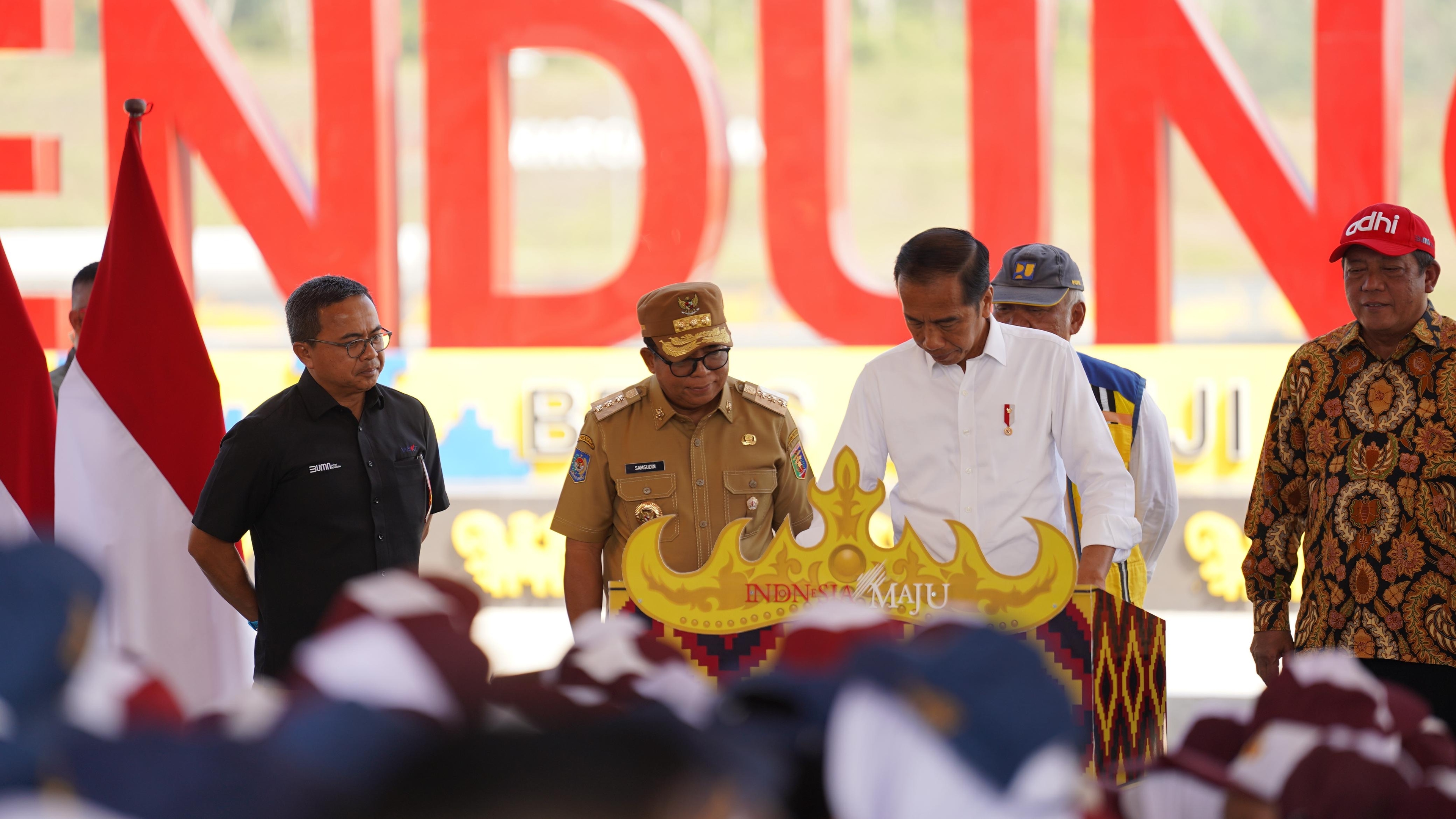 Presiden Resmikan Bendungan Margatiga di Lampung, Waskita Karya Siap Suplai Air untuk 16.588 Hektare Lahan Pertanian