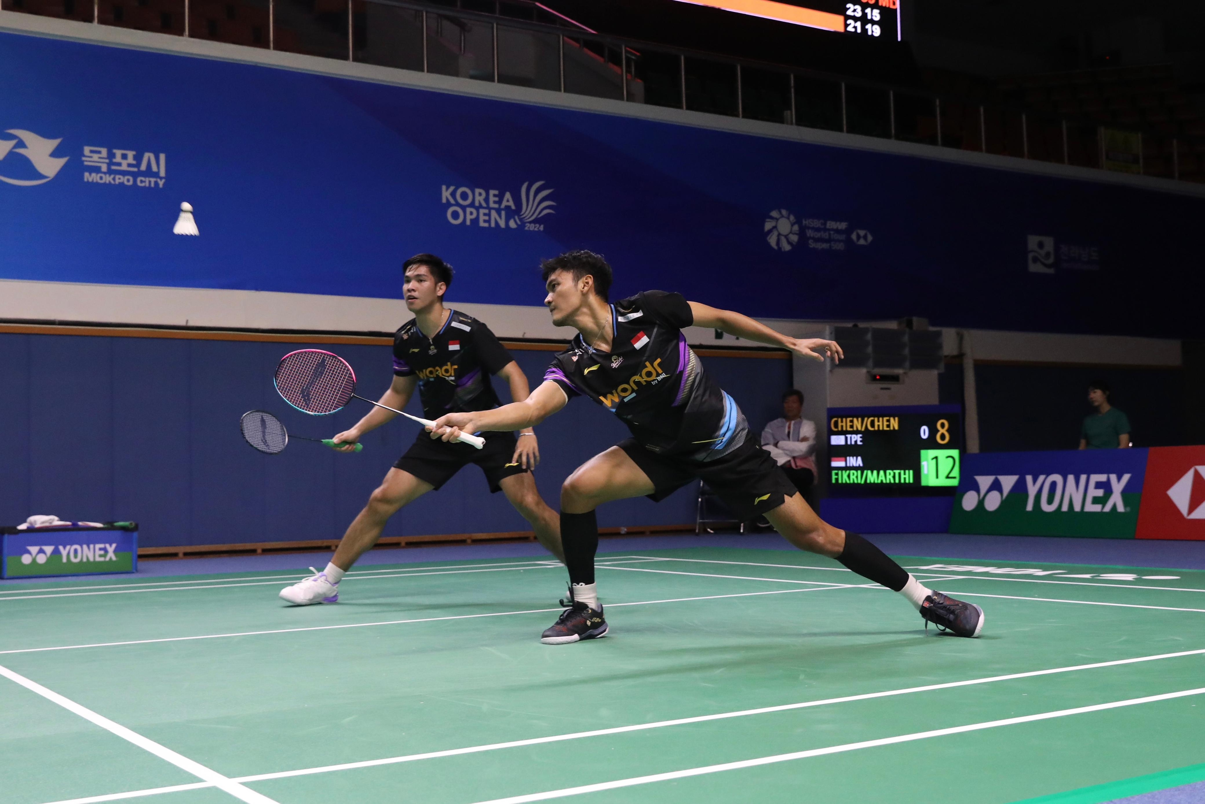 Korea Terbuka: Fikri/Daniel Susul Langkah Leo/Bagas ke Babak 16 Besar