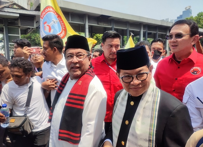 Ahok dan Oplet Si Doel Kompak Antarkan Pramono-Rano Daftar Pilkada Jakarta