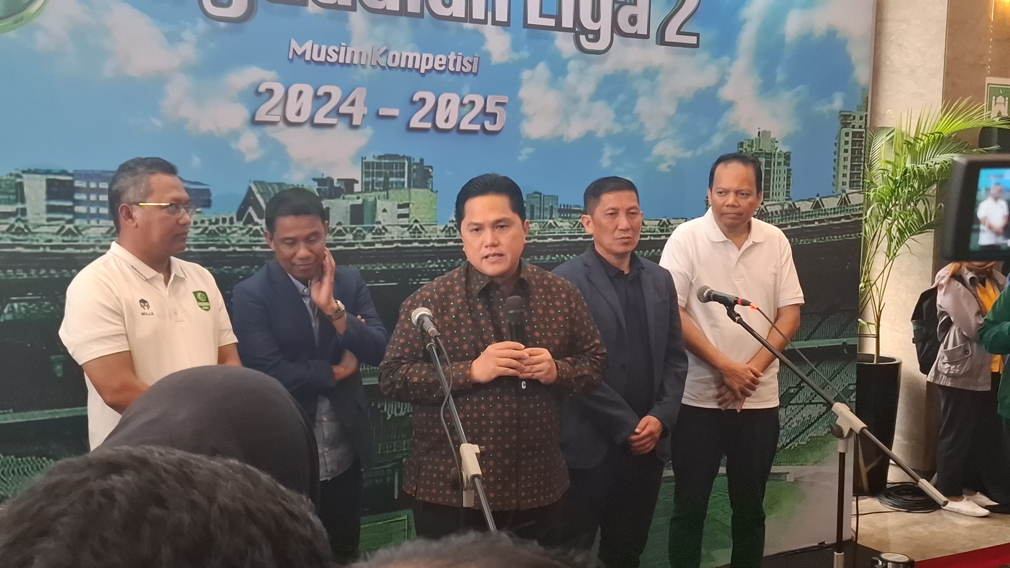 Sambil Apresiasi Pegadaian Sponsori Liga 2, Erick Thohir Ingatkan Klub tak 'Main Sabun'