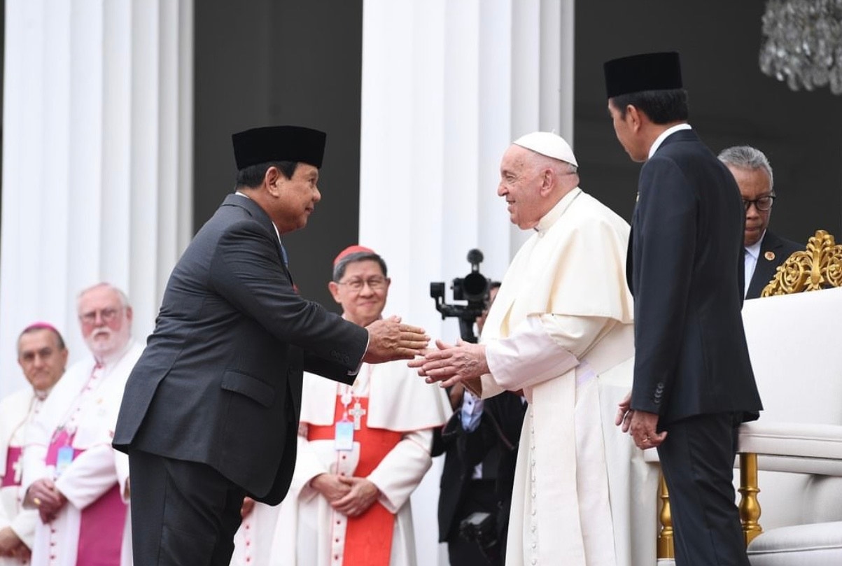 Sambut Paus Fransiskus, Prabowo Sebut Indonesia Negara yang Beragam dan Harmonis