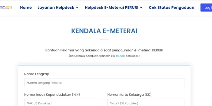 Tak Dapat Diakses, Begini Cara Melaporkan Masalah E-Meterai ke BKN