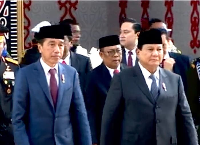 Jokowi dan Prabowo Menumpang Satu Mobil Hadiri Pelantikan Anggota DPR Periode 2024-2029