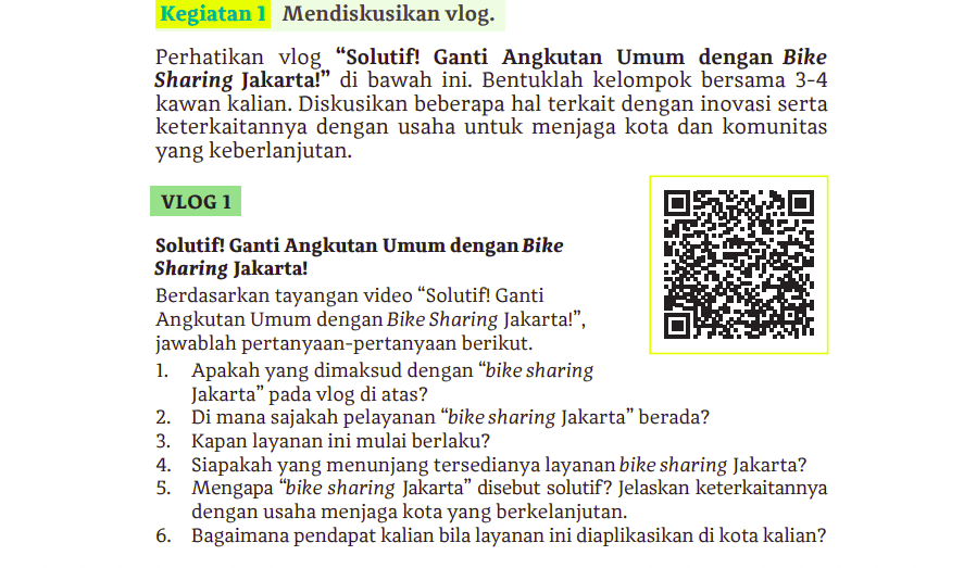 Kunci Jawaban Bahasa Indonesia Kelas 11 Halaman 45 Kegiatan 1 Berikut Soal