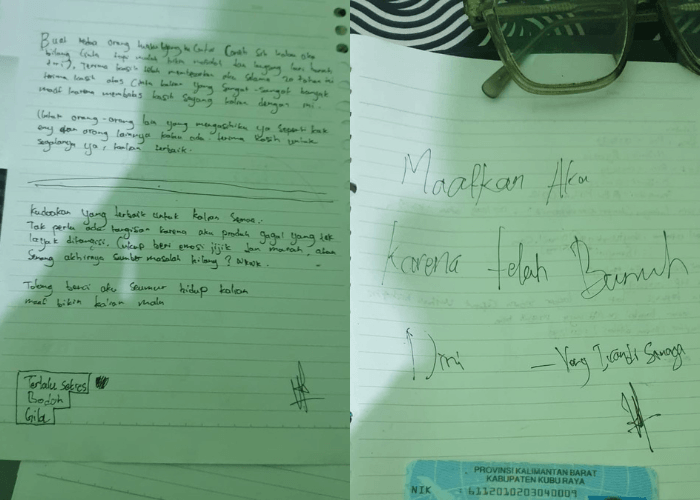 Terungkap Isi Surat Wasiat Mahasiswa Unnes yang Bunuh Diri di Kos Semarang, Diduga Terlilit Utang Pinjol