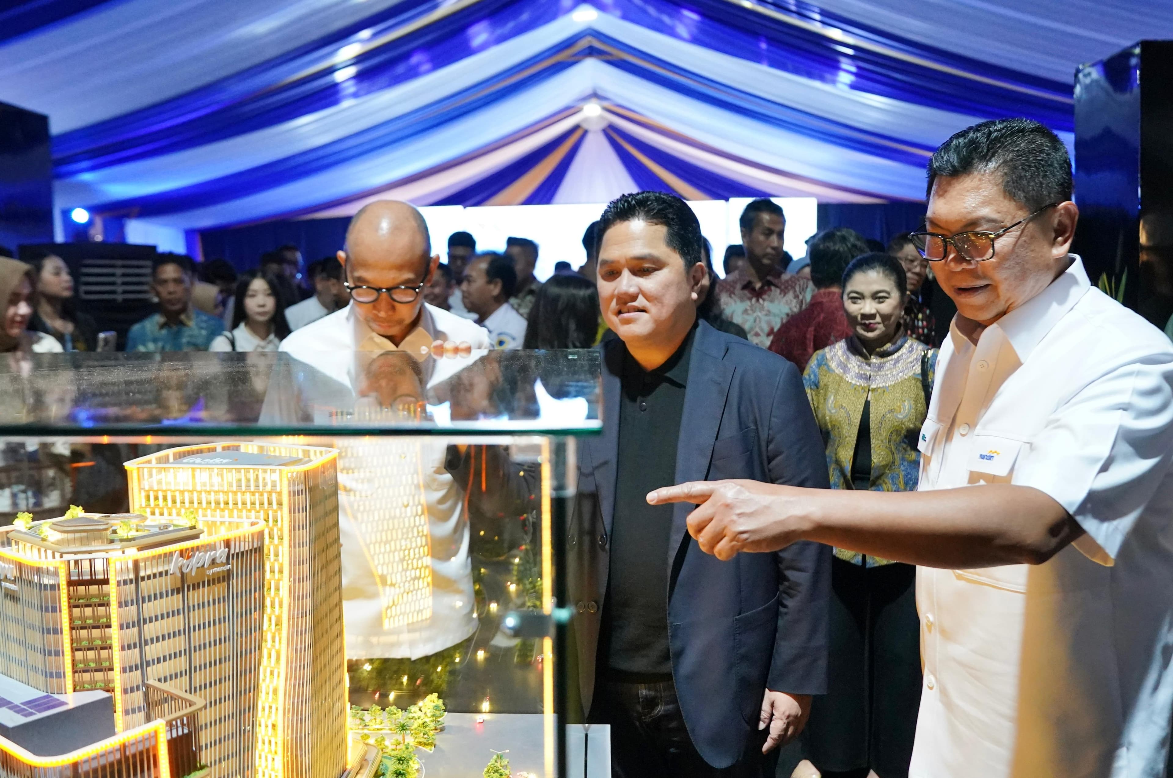 Ikonik! Bank Mandiri Groundbreaking Gedung Mandiri Financial Center di Kawasan PIK 2