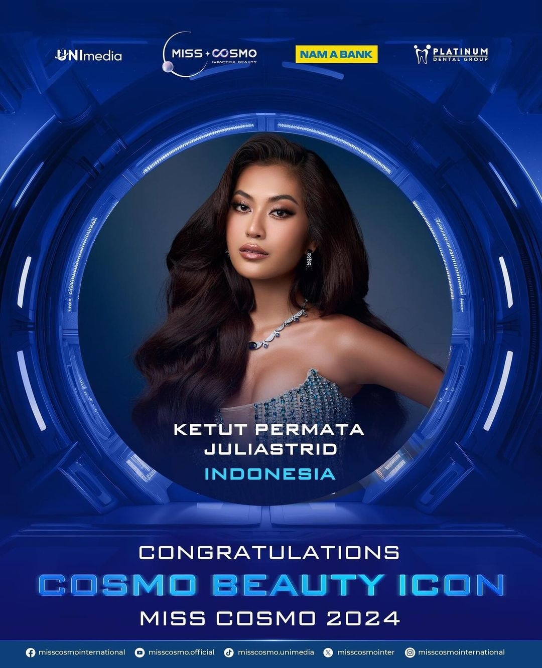 Profil Ketut Permata Juliastrid, Puteri Pariwisata Indonesia yang Berhasil Raih Gelar Miss Cosmo Internasional 2024
