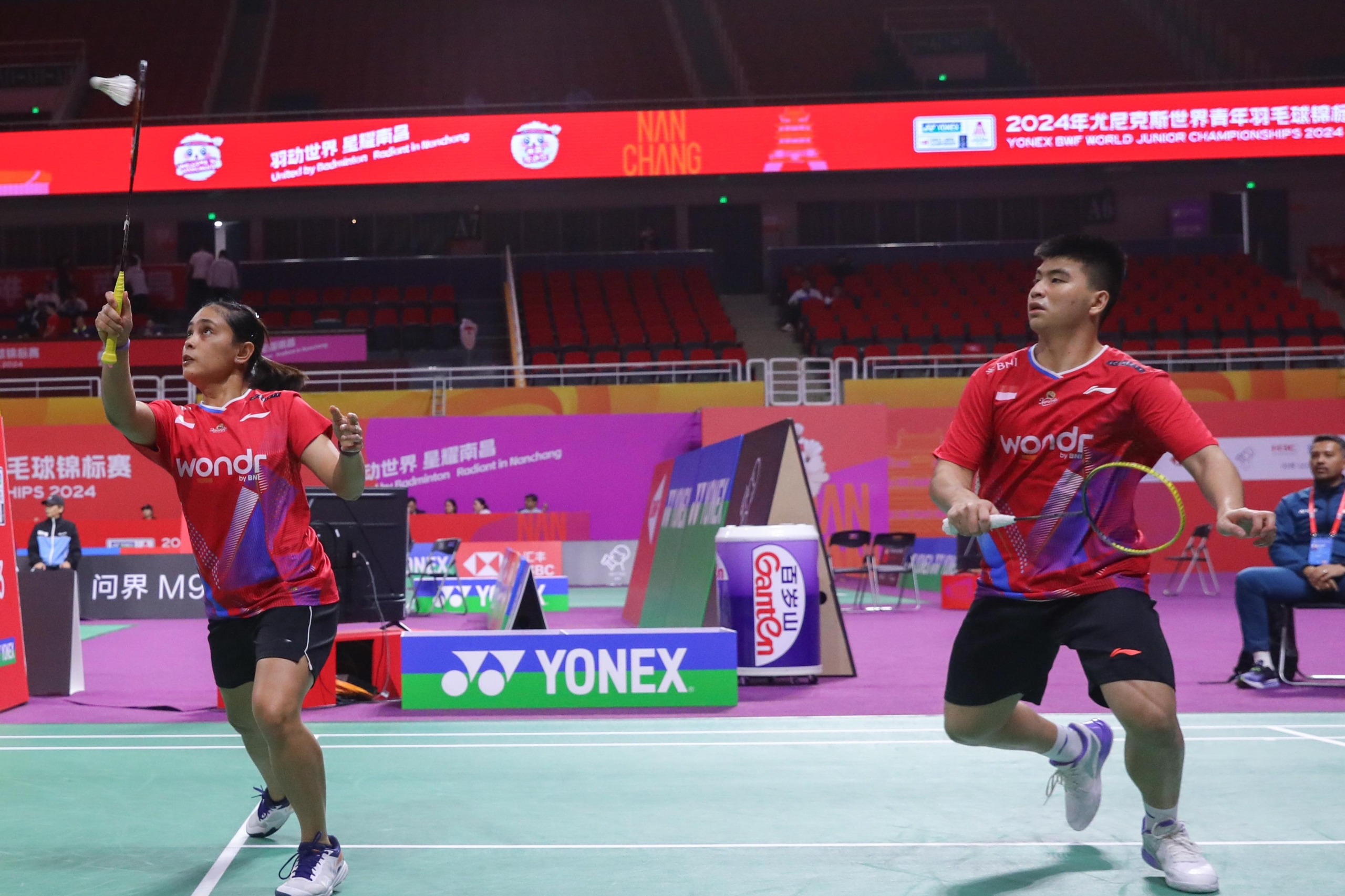 Kejuaraan Dunia Junior: Langkah Darren/Bernadine Terus Berlanjut, Tembus Perempat Final