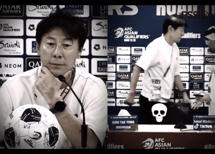 Kecewa dengan Keputusan Wasit yang Tidak Sportif, Shin Tae-yong Tinggalkan Jumpa Pers Tanpa Jabat Tangan Staf Bahrain!