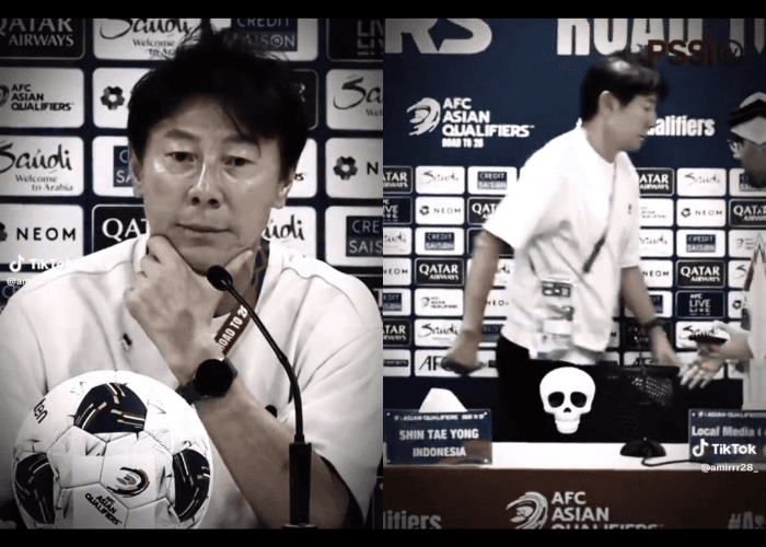 Kecewa dengan Keputusan Wasit yang Tidak Sportif, Shin Tae-yong Tinggalkan Jumpa Pers Tanpa Jabat Tangan Staf Bahrain!
