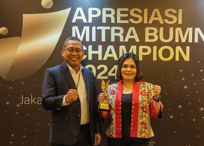 Agen Hebat Pegadaian Raih Penghargaan Mitra BUMN Champion 2024