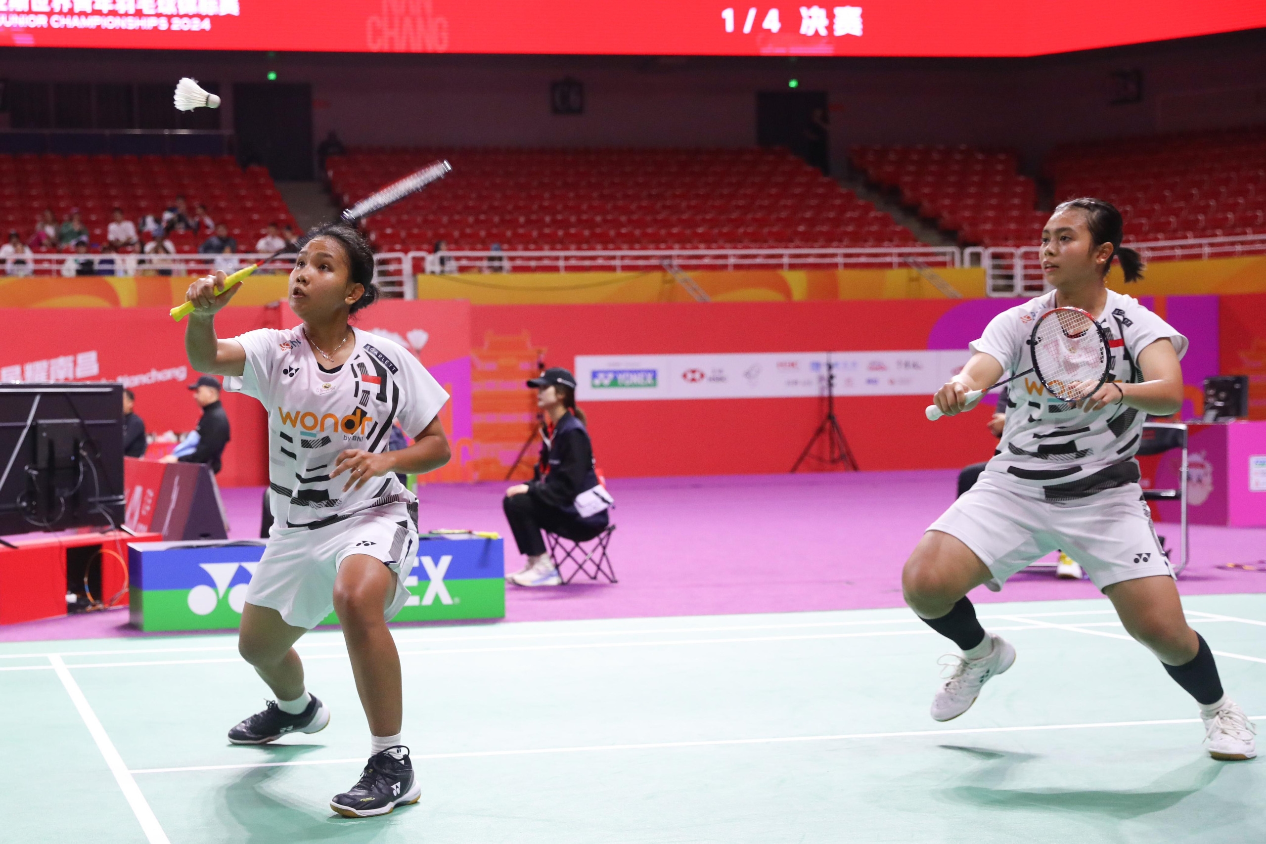 Kejuaraan Dunia Bulutangkis Junior: Fokus Terjaga, Isyana/Rinjani Susul Ubed ke Semifinal