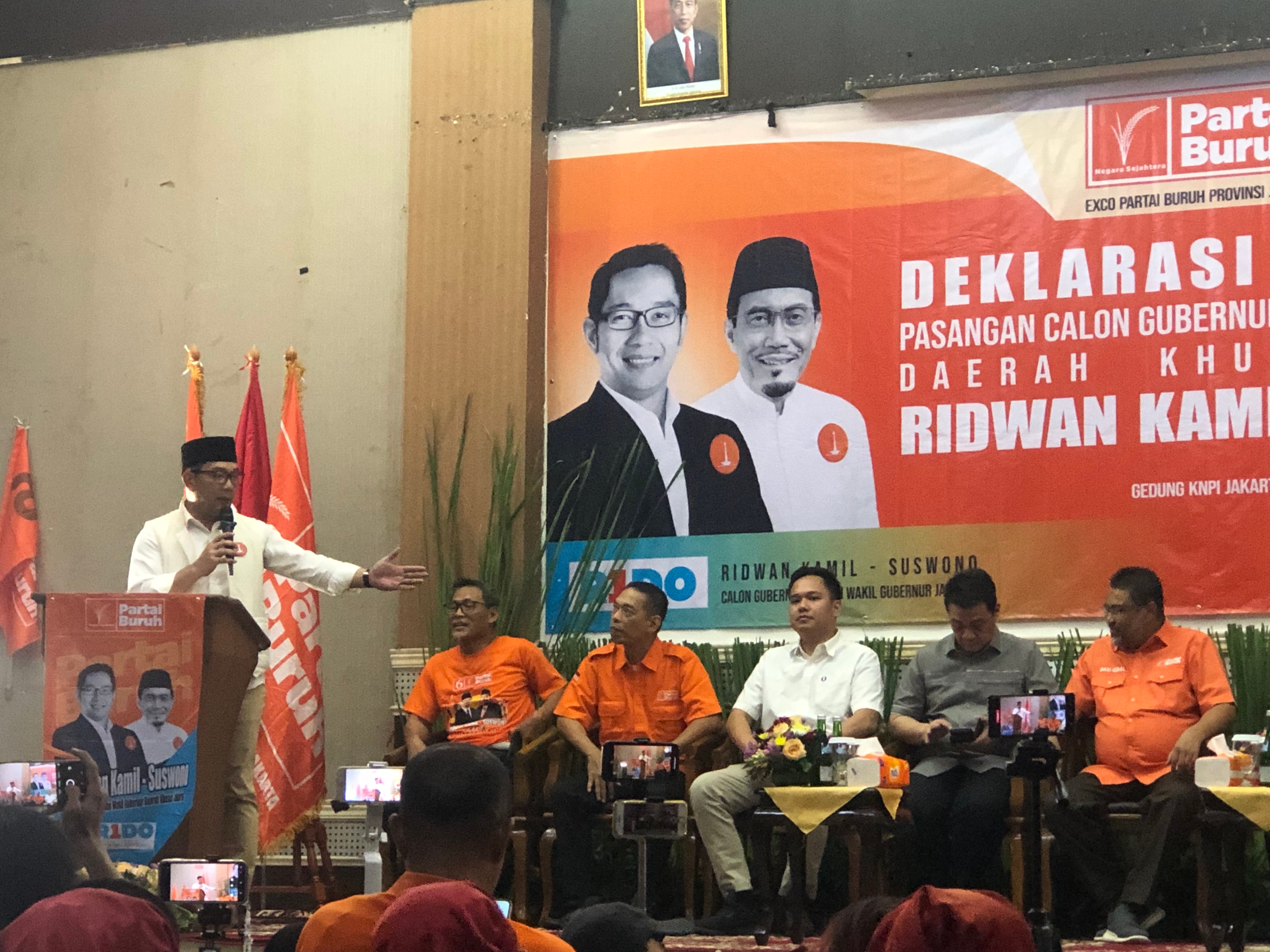 Ridwan Kamil Senang Dapat Dukungan Partai Buruh, Makin Optimis Menang Satu Putaran