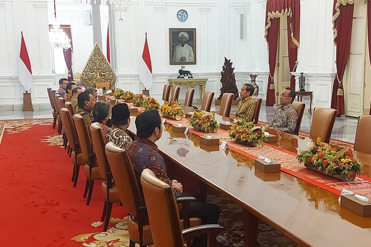 Jokowi Berkenalan dengan Pimpinan MPR 2024-2029