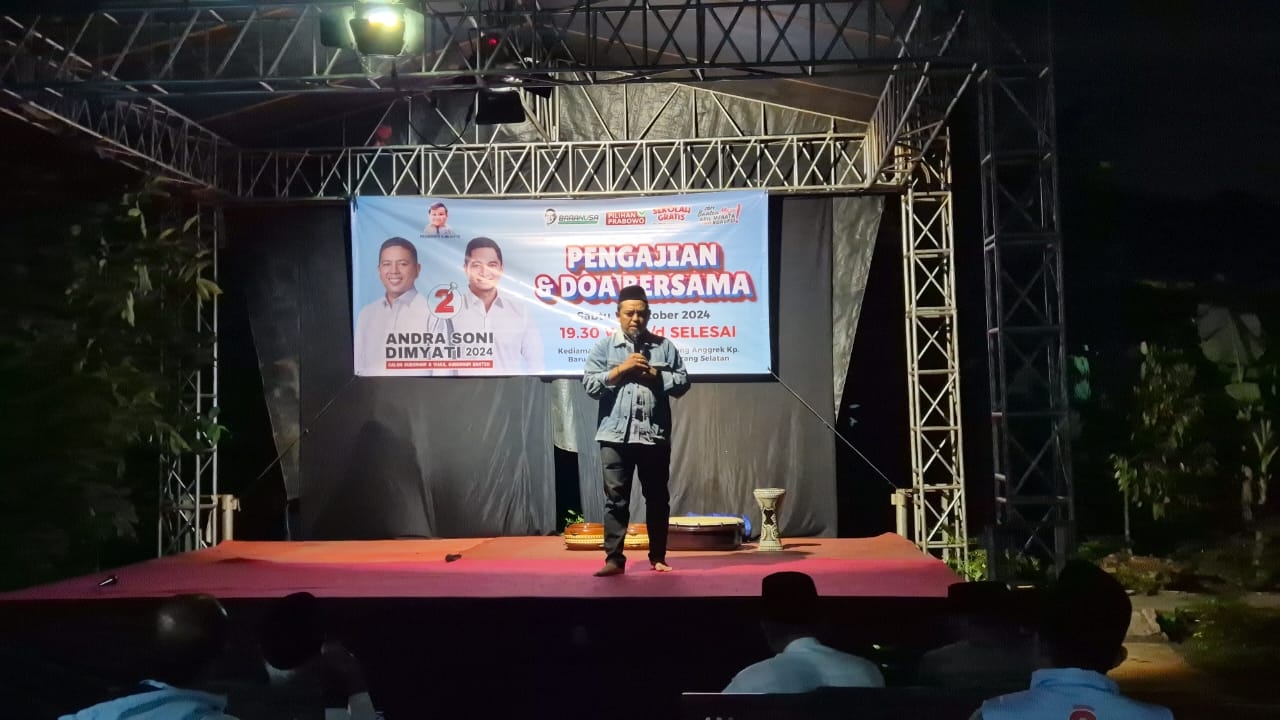 Doakan Andra Soni-Dimyati Menang, BaraNUsa dan Tokoh Gelar Pengajian Akbar di Tangsel