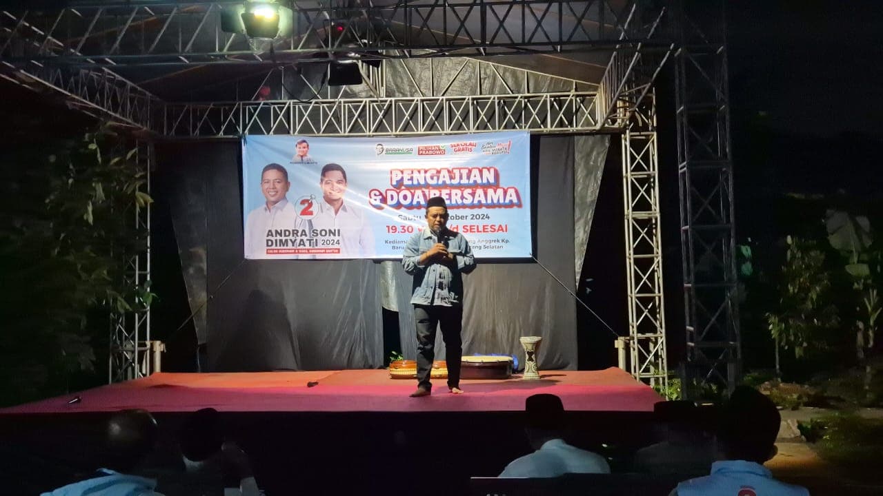 Doakan Andra Soni-Dimyati Menang, BaraNUsa dan Tokoh Gelar Pengajian Akbar di Tangsel