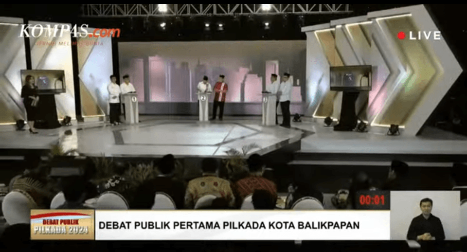 Debat Perdana Pilkada Balikpapan, Paslon Muhammad Sabani - Syukri Wahid Belum Meyakinkan