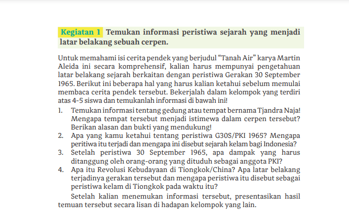 Kunci Jawaban Bahasa Indonesia Kelas 11 Halaman 75