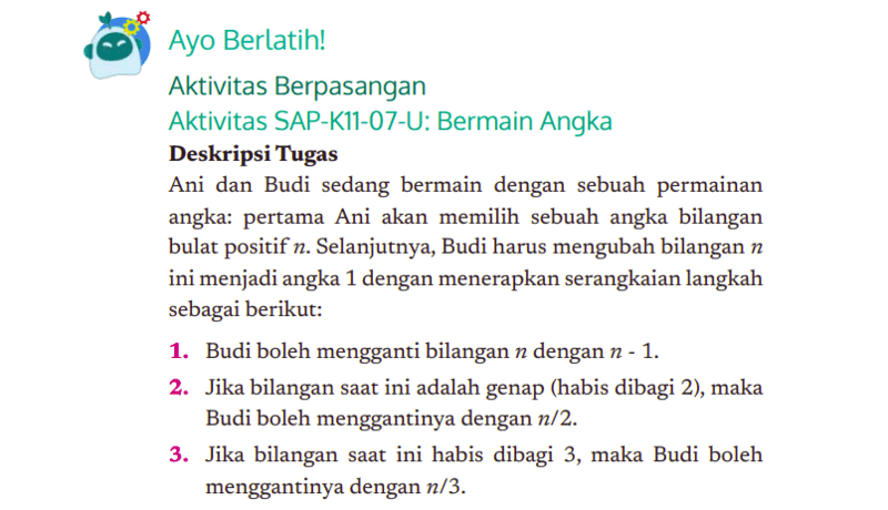Kunci Jawaban Informatika Kelas 11 Halaman 42 Kurikulum Merdeka: Strategi Algoritmik dan Pemrograman